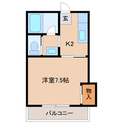 青葉ハイツの物件間取画像